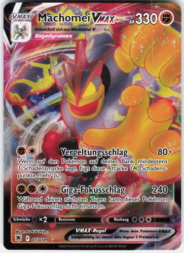Pokemon tcg machomei vmax - tcg,