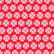 Jersey Graziela Klee rot ökotex  Reststück 64-72 cm