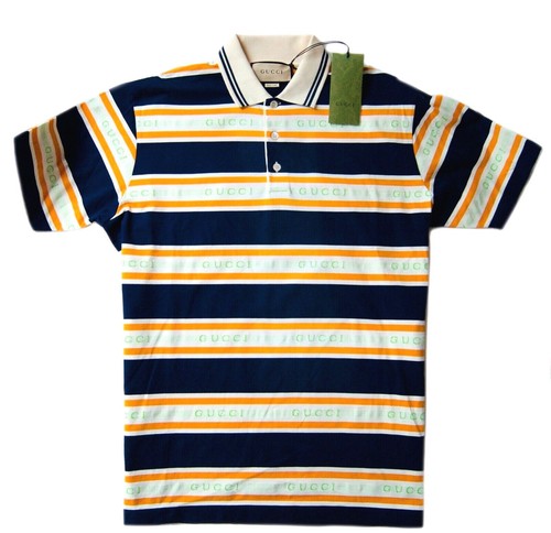 Gucci stripped polo shirt - stripped,
