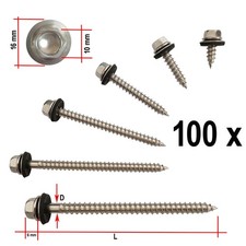 100x Trapezblech Schrauben