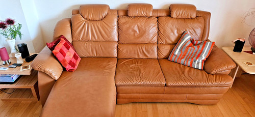 Himolla leder sofa - himolla, gebraucht