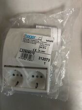 Sockelleistenkanal Steckdose Tehalit SL 20051 Tal 9010 50+70 mm