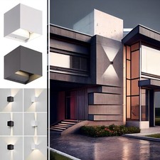 LED Außenleuchte Wandlampe Wandleuchte Treppenhaus Leuchte Lampe Treppenleuchte