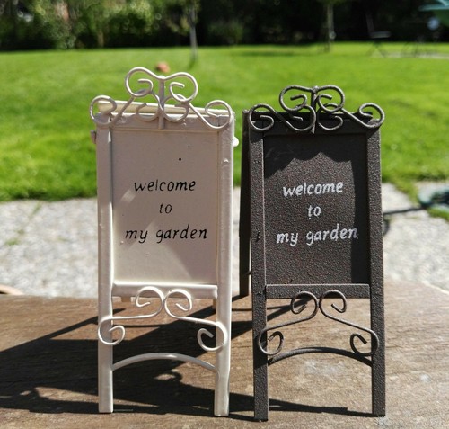 Schild gardening puppenhaus - schild,