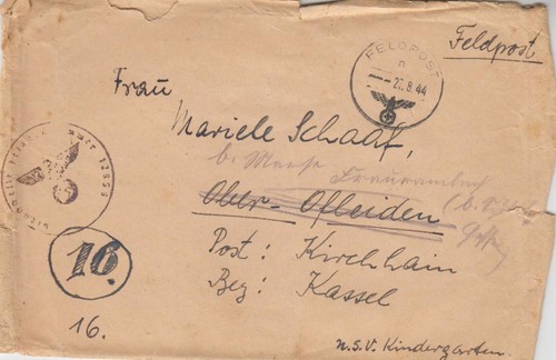 Feldpostbrief 1944 normandie - feldpostbrief,