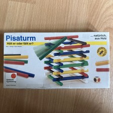 Selecta 3603 Pisaturm (Hält er oder fällt er?)  Holz-Spielzeug mit Bienenwachs