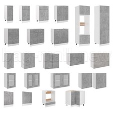 Betongrau Küchenschrank Küchenzeile Einbauküche Unterschrank Hängeschrank Module