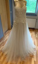 BESIDE COUTURE BY GEMY Hochzeit Brautkleid A-Linie Gr 44/46 Ausstellungsstück