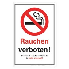 Rauchen verboten Schild