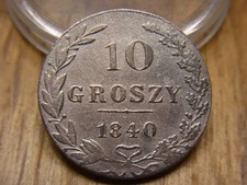 Alte Münze 10 Groszy 1840 MW