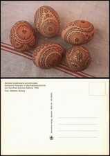 Sorbische Ostereier in Wachsbossiertechnik Serbske bosěrowane  1993