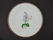 Handbemalter Nymphenburger Teller Schmetterling & Wildblumen von Rudolf Sieck