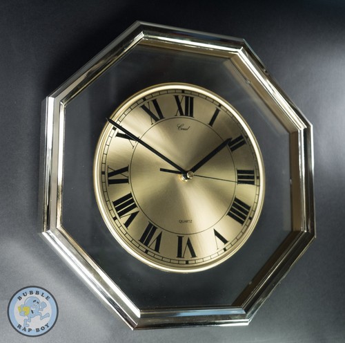 Vintage koralle wanduhr gold - vintage,