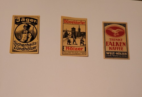 Streichholzettiketten 1945