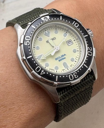Seiko 7n85 001a scuba diver - scuba,