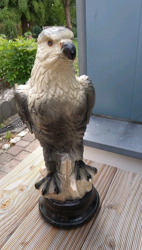 Deko figur greifvogel keramik - deko,