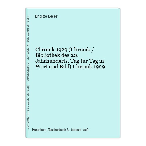 Chronik 1929 - 1929, (chronik