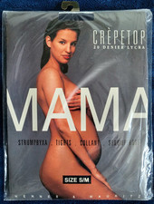 Vintage 80er Rarität Umstandsstrumpfhose Hennes&Mauritz 20 DEN, Gr.S/M,navy, OVP