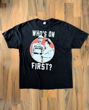 Vintage Abbott & Costello „Who’s on First?“ Komödie T-Shirt – Gr. XL – Sehr gut
