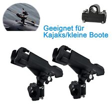 2 x Schraub Bootsrutenhalter Angelrutenhalter Stabil 360° Drehbar  für Boot Kaja
