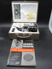 Kosmos Mikroskop - Mikroskopie Kosmos Arbeitskasten+ Anleitung OVP  50er Jahre