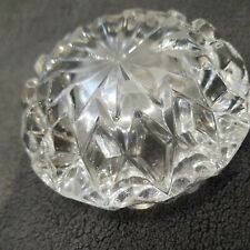 Vintage Glas Kerzenhalter rund