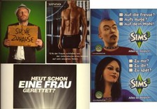 5 AK Edgar #6288,12157,12227/28,12253 Freche Sprüche: Suche Zuhause,Zu mir?dir?.