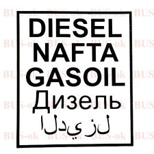 Aufkleber DIESEL NAFTA GASOIL