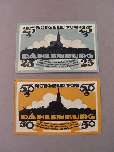 Notgeld 2x spar u - 2x,