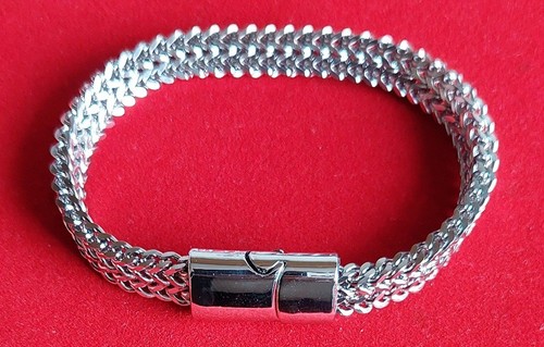 Armband edelstahl doppelreihig - edelstahl,