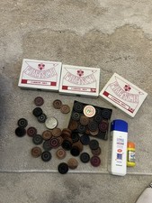 24 Carrom Brettmünzen