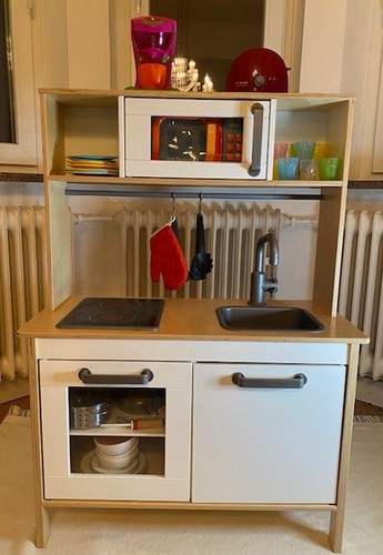 Ikea kinderküche aus holz mit - kinderküche,