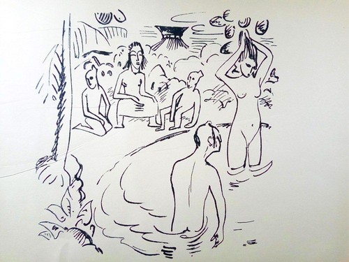 Original federlithographie - original,
