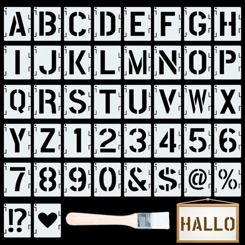 Stück buchstaben schablone - stück,