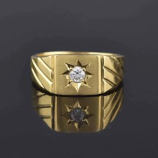 Schwerer Nachlass 14K Gelbgold