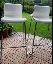 Barhocker Glenn Ikea 66cm 2 Stück weiß/verchromt