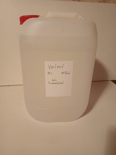 10l vorlauf vol - 86%vol, vorschuss