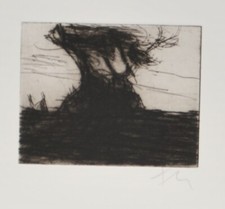 Klaus Fußmann/ Radierung /