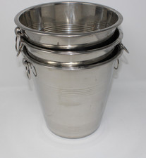 3 Edelstahl Sekt Sektkühler