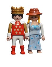 Playmobil Figuren König Königin Krone Prinzessin Adel Paar Mittelalter
