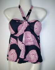 Tankini Oberteil blau mit