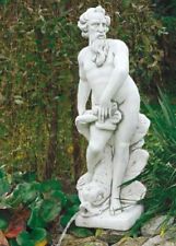Neptun S297 Wasserspiel Fisch Gartenfigur Skulptur Statue Deko Steinguss 132 cm