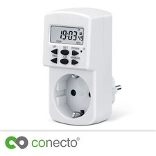 Digitale Zeitschaltuhr 1800W 230V Timer Schalter Steckdose Zeitschaltung weiß