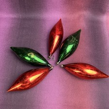 Weihnachtsschmuck Christbaumschmuck Tropfen 12,5 cm Lauscha sehr alt Glas DDR