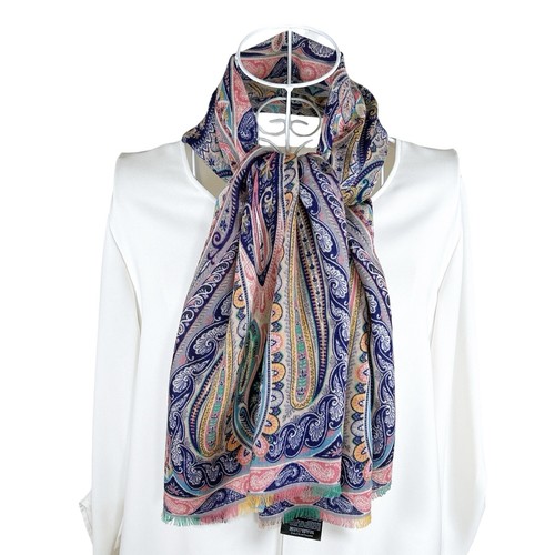 Etro paisley fransen schal - etro, 70