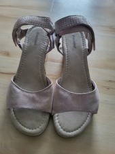 Graceland Sandalen Keilabsatz Sommerschuhe Schuhe Damen Glitzer Gr. 38