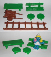 40030 Playset Gartenmöbel hellgrün Geschlumpfe + Schlumpfinchen 2.A (GIAN&DAVI)