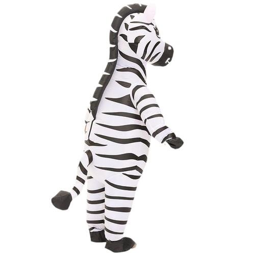 Aufblasbares zebra kostüm - aufblasbares,