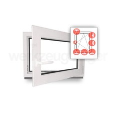 Kunstofffenster Kellerfenster Fenster Einbruchhemmend WK2 2 fach Verglasung