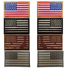 American flag embroidered - american,